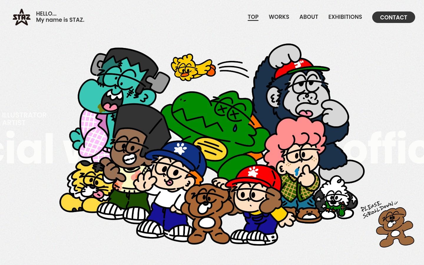 STAZ official website PC表示