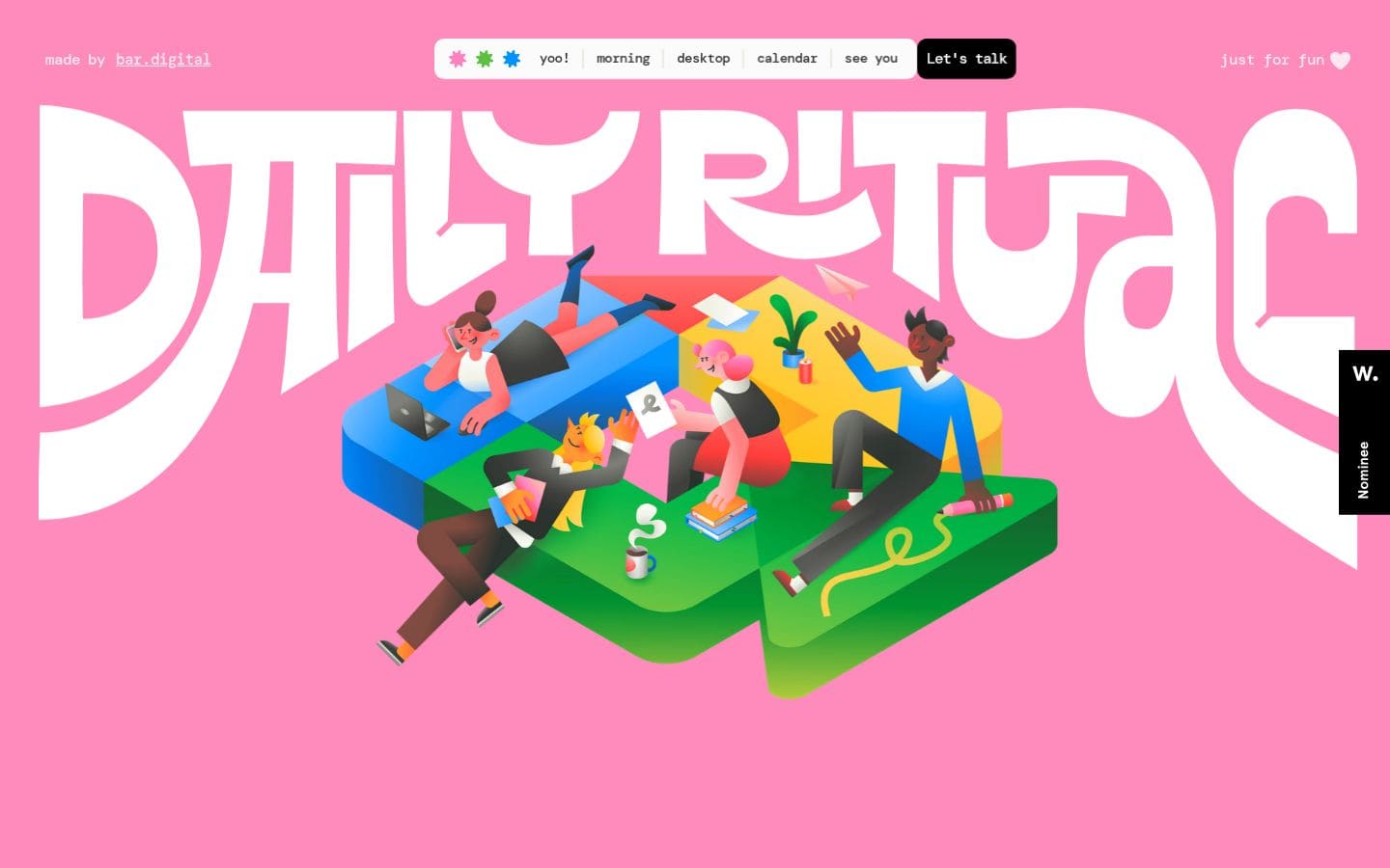 daily rituals — 0% ai by bar.digital PC表示