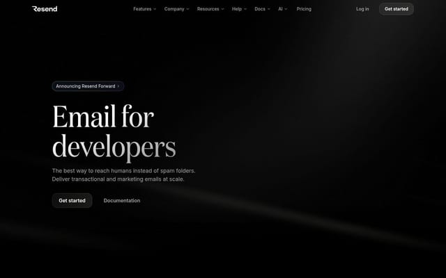 Resend · Email for developers