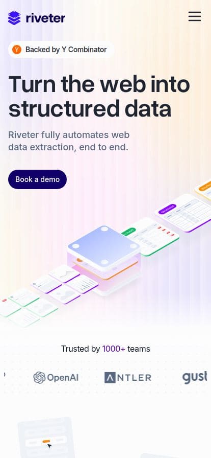Riveter スマホ表示