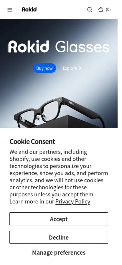 Rokid スマホ表示