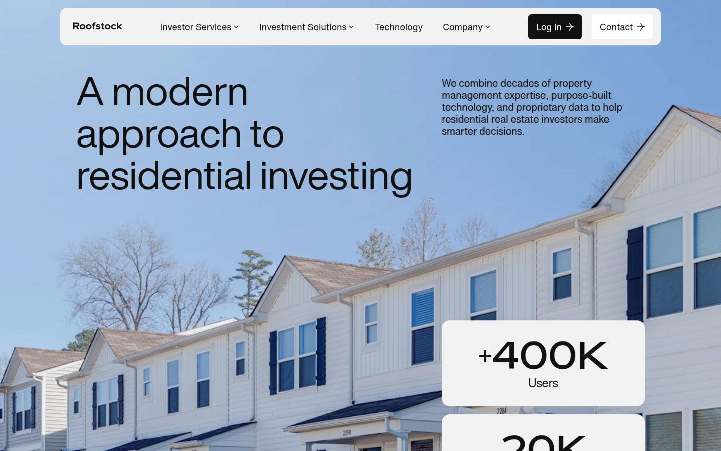 Roofstock PC表示