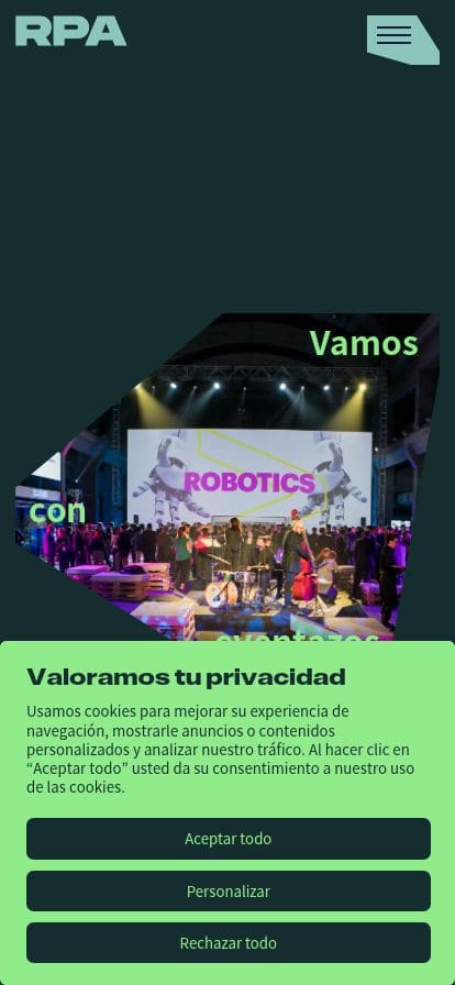 RPA Comunicación スマホ表示