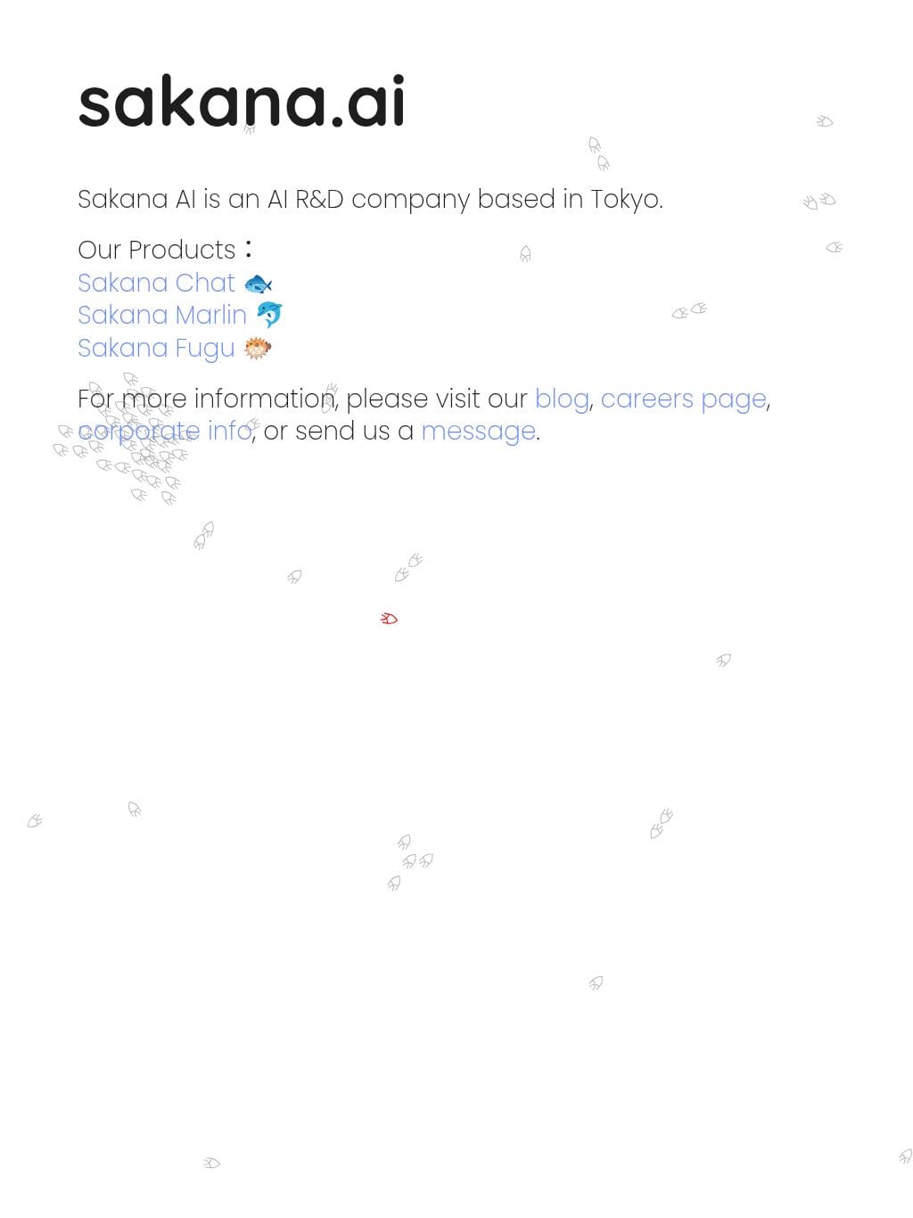 Sakana AI タブレット表示