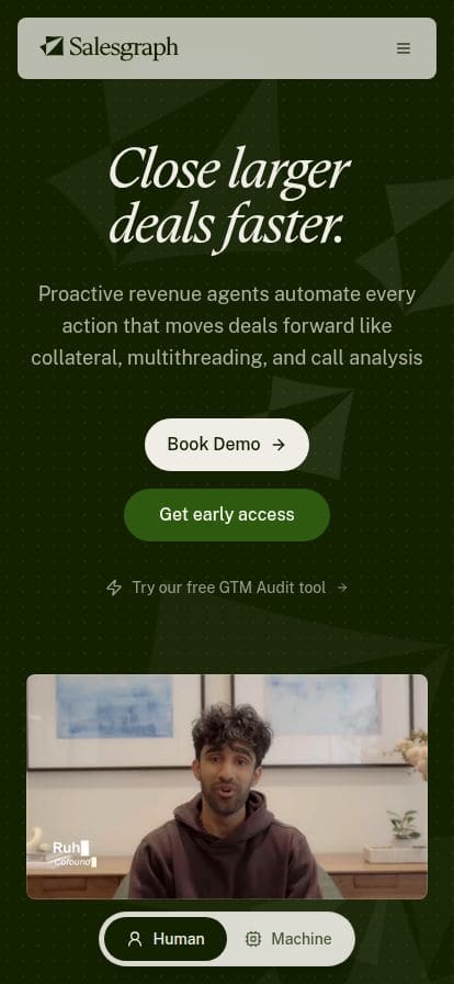 Salesgraph スマホ表示