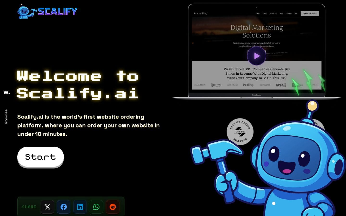 scalify.ai PC表示