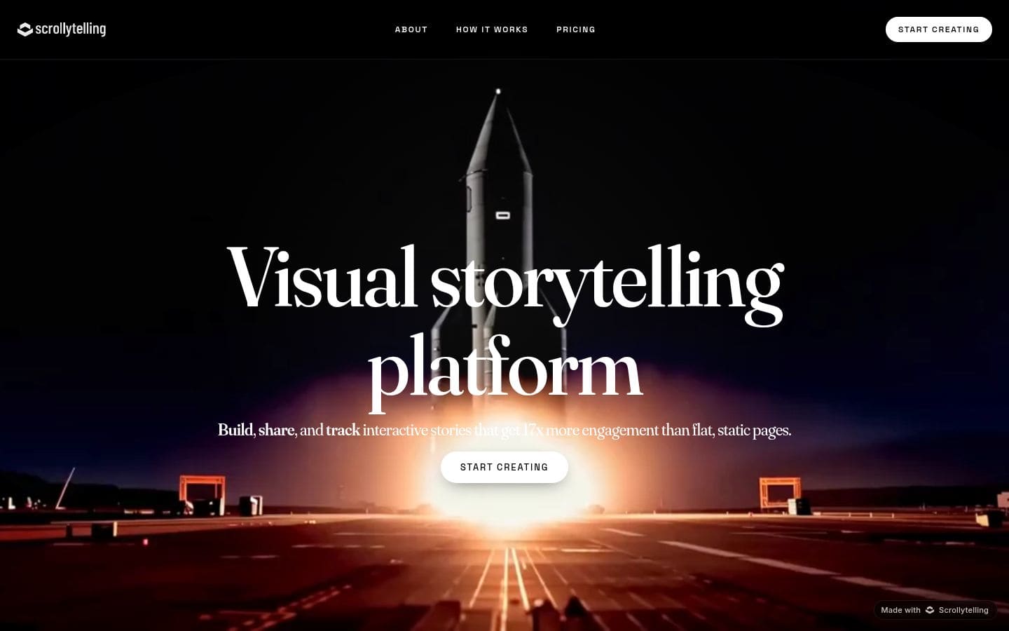 scrollytelling.ai PC表示