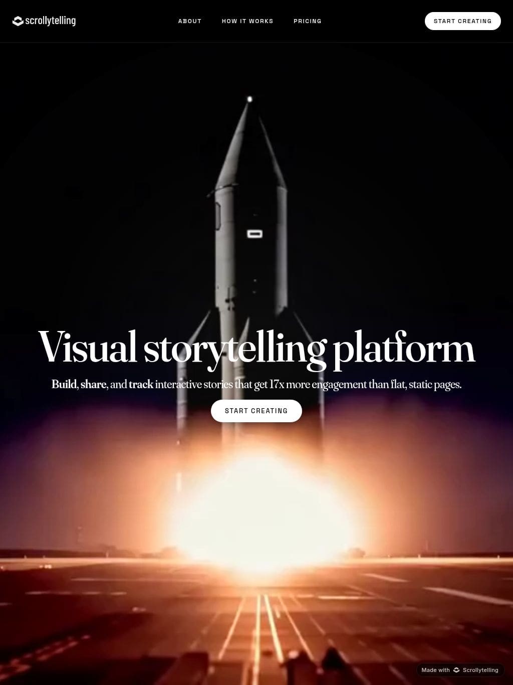 scrollytelling.ai タブレット表示