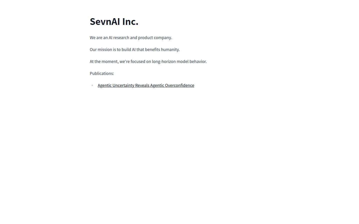 SevnAI PC表示