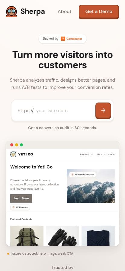 Sherpa スマホ表示