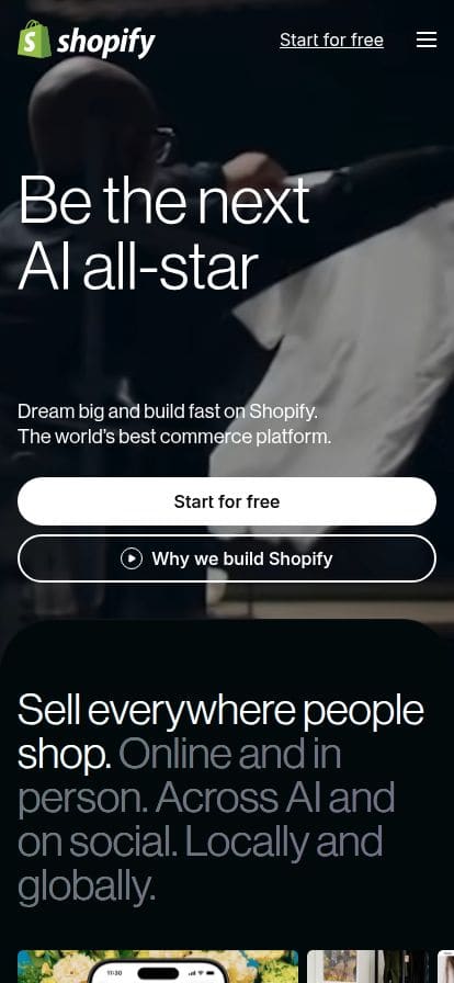 Shopify スマホ表示