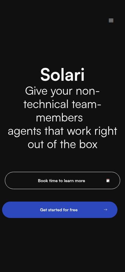 Solari AI スマホ表示