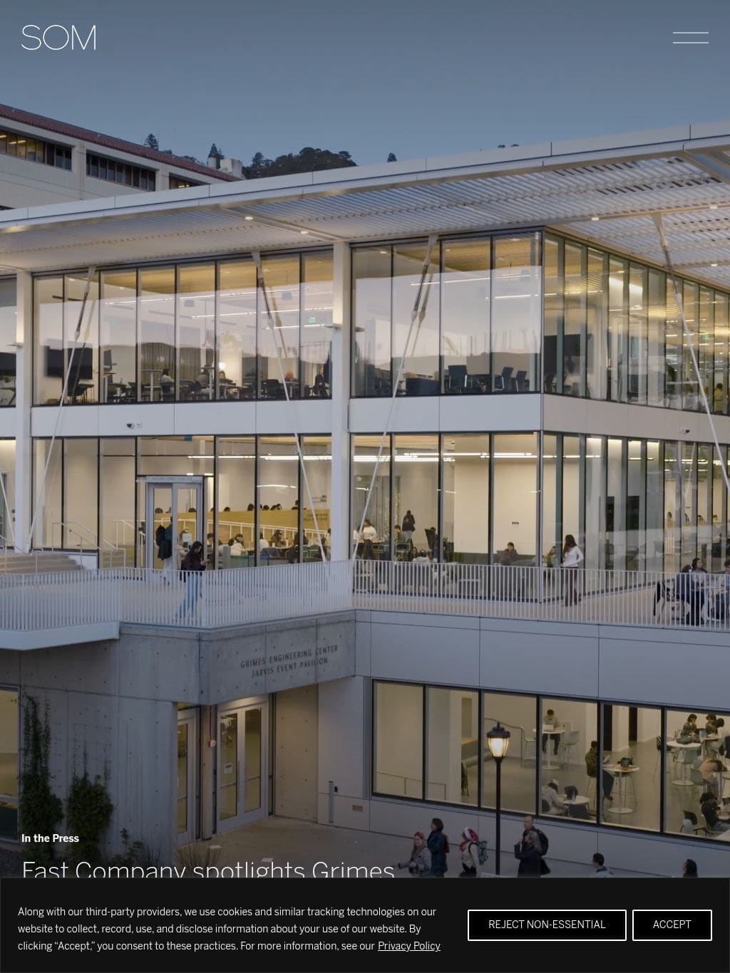 SOM (Skidmore, Owings & Merrill) タブレット表示