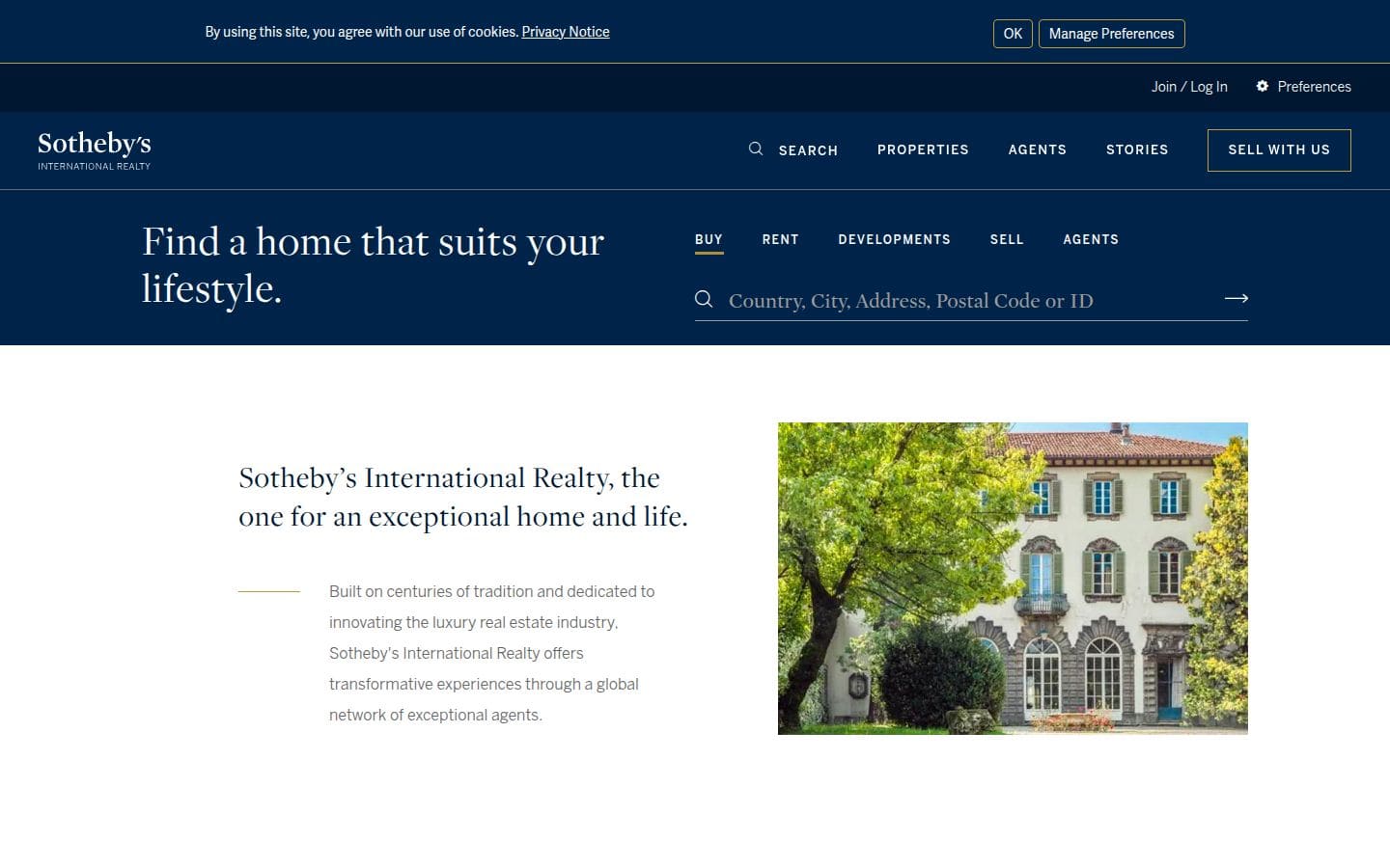 Sotheby's International Realty PC表示