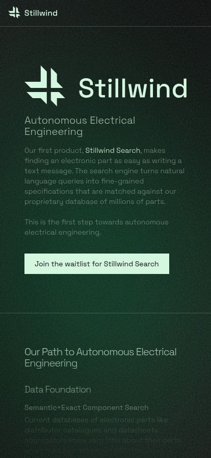 Stillwind スマホ表示