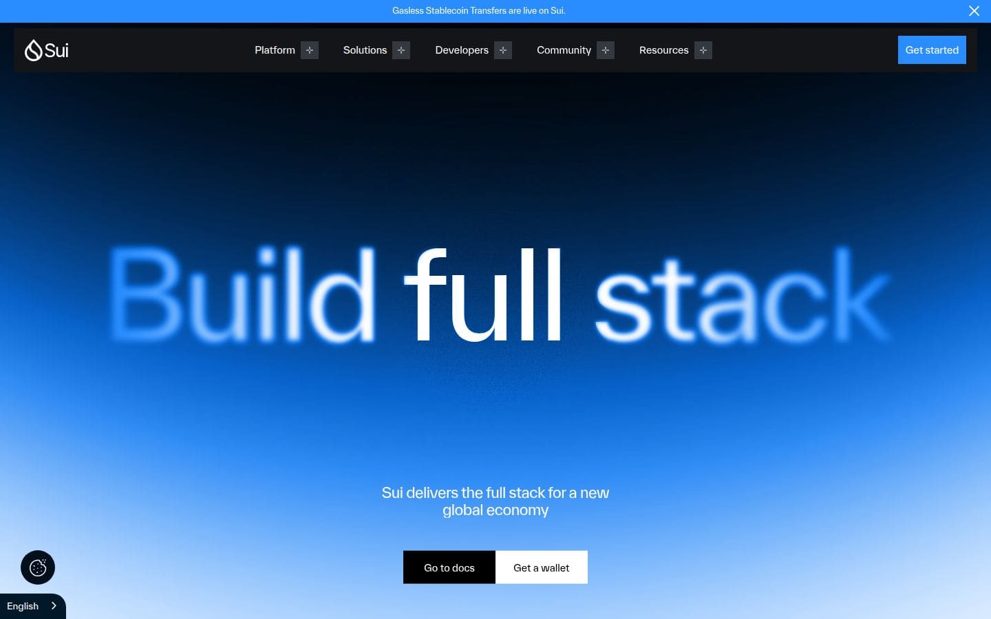 Sui | The Full Stack for a New Global Economy PC表示