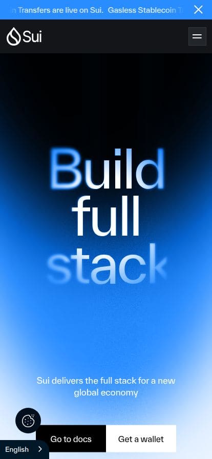 Sui | The Full Stack for a New Global Economy スマホ表示