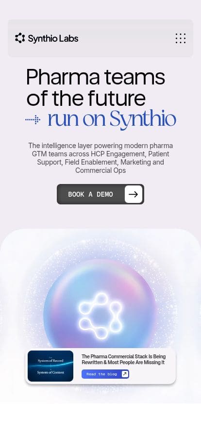 Synthio Labs スマホ表示