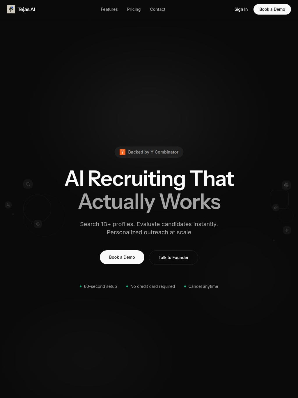 Tejas AI タブレット表示