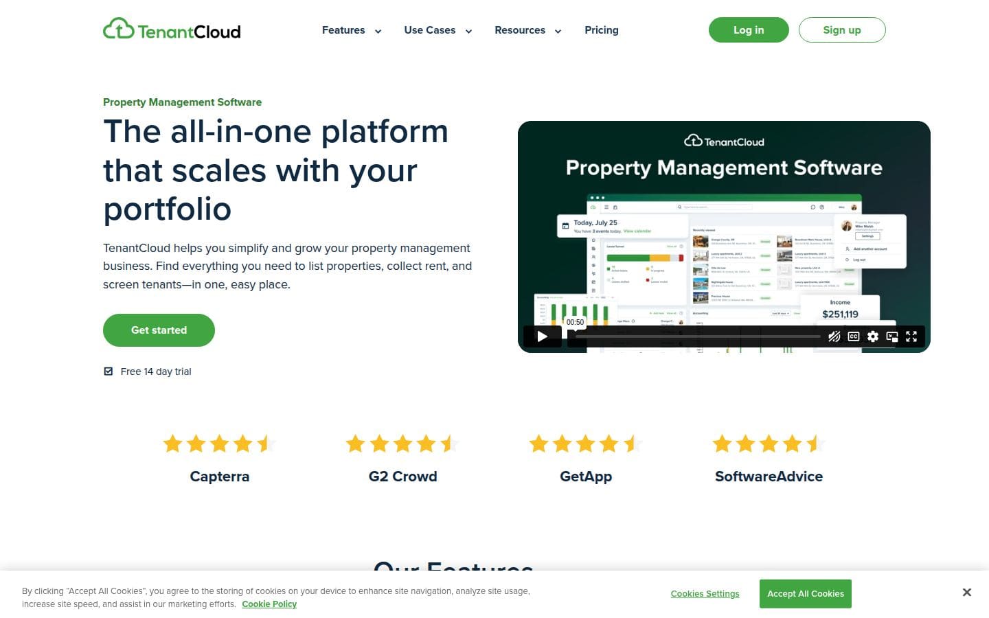 TenantCloud PC表示