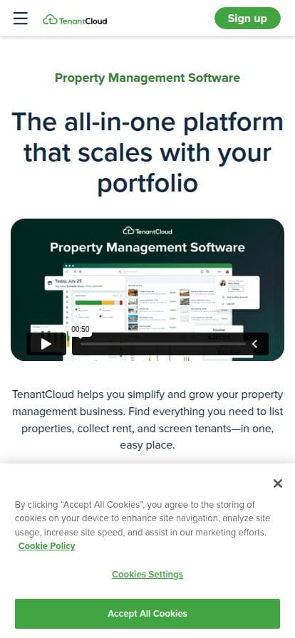 TenantCloud スマホ表示