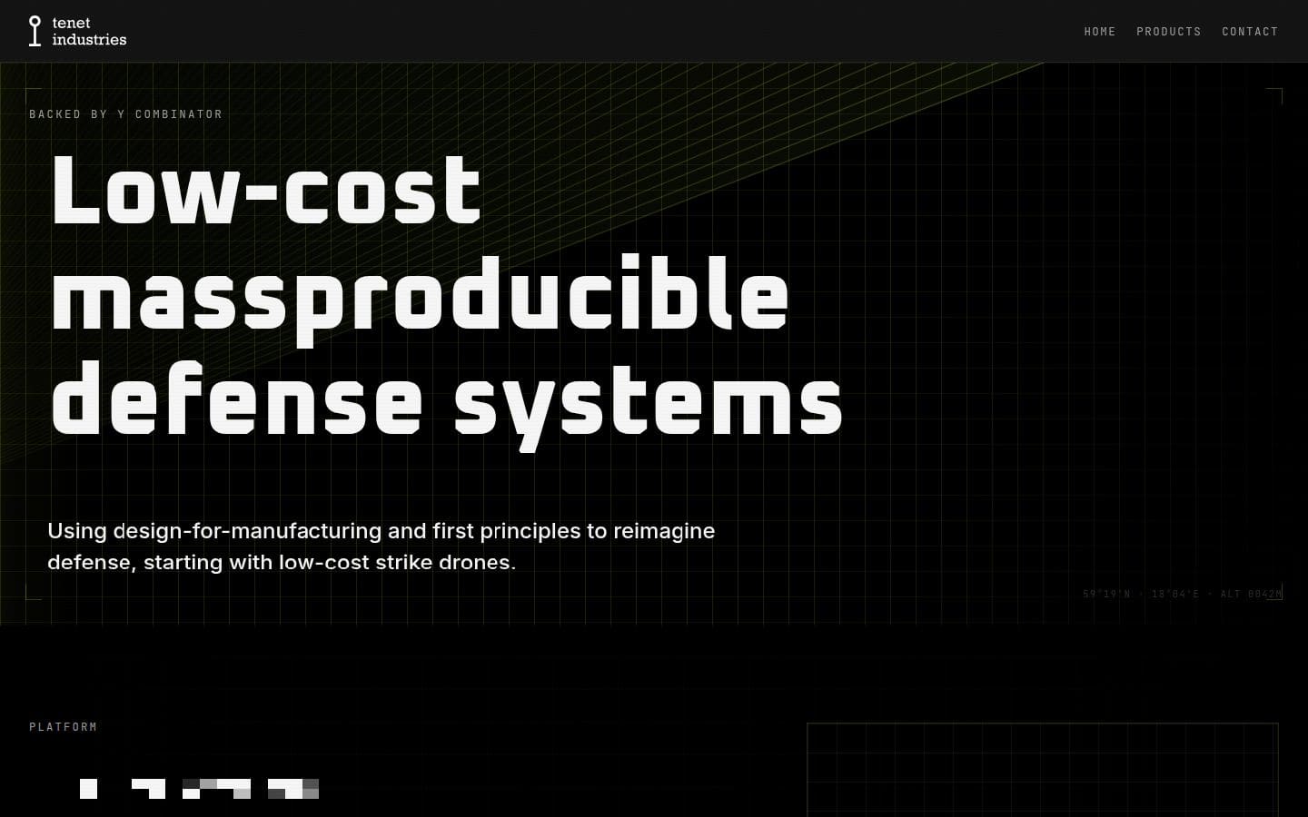 Tenet Industries PC表示