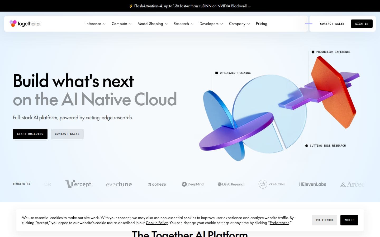 Together AI PC表示