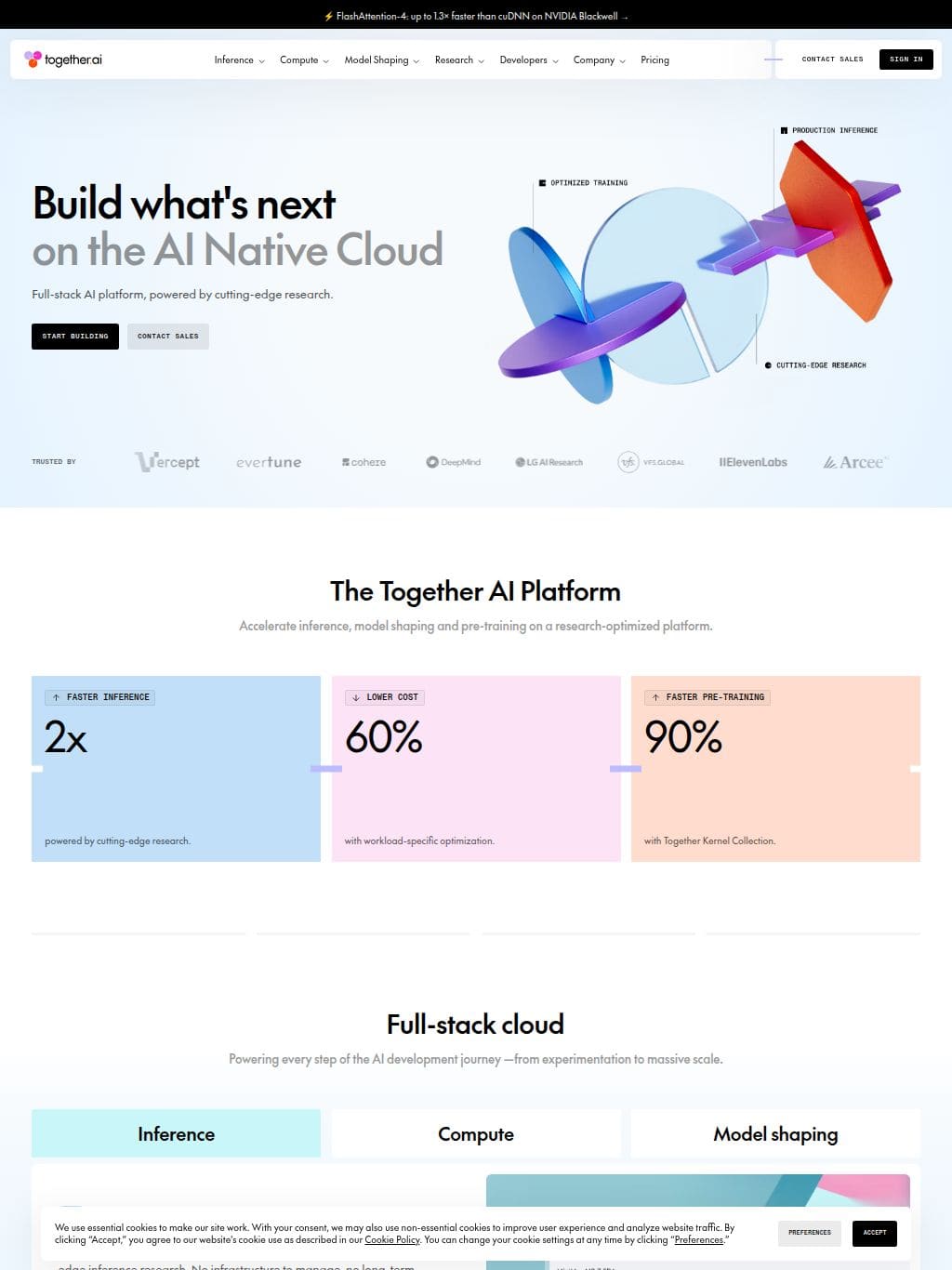 Together AI タブレット表示