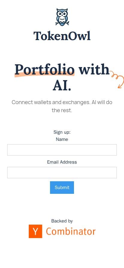 TokenOwl スマホ表示