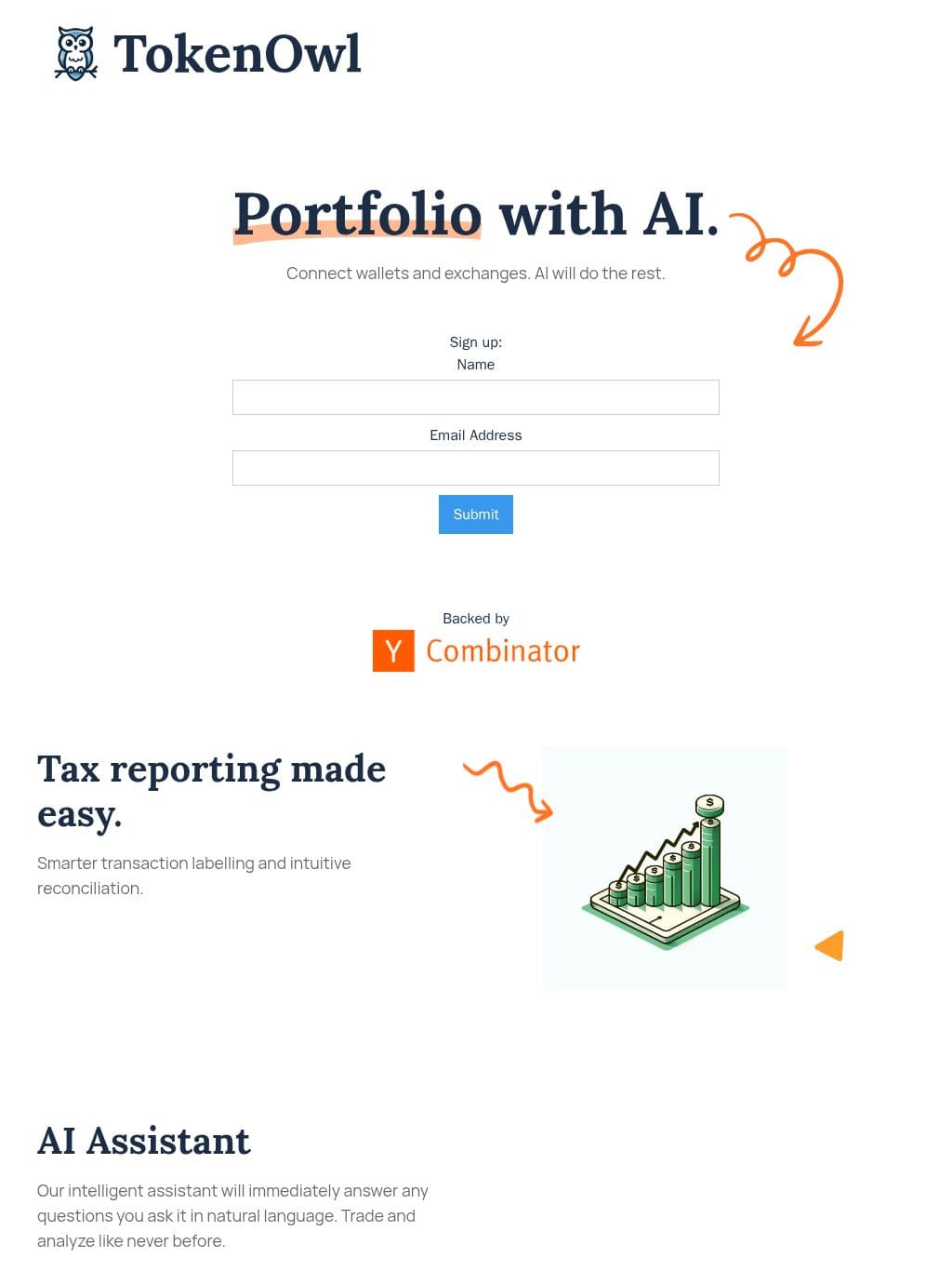 TokenOwl タブレット表示