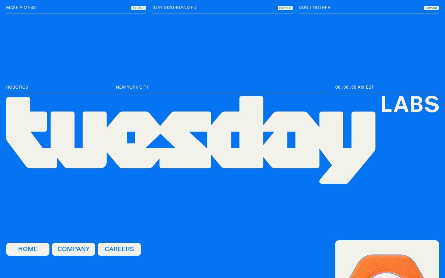 Tuesday Lab PC表示