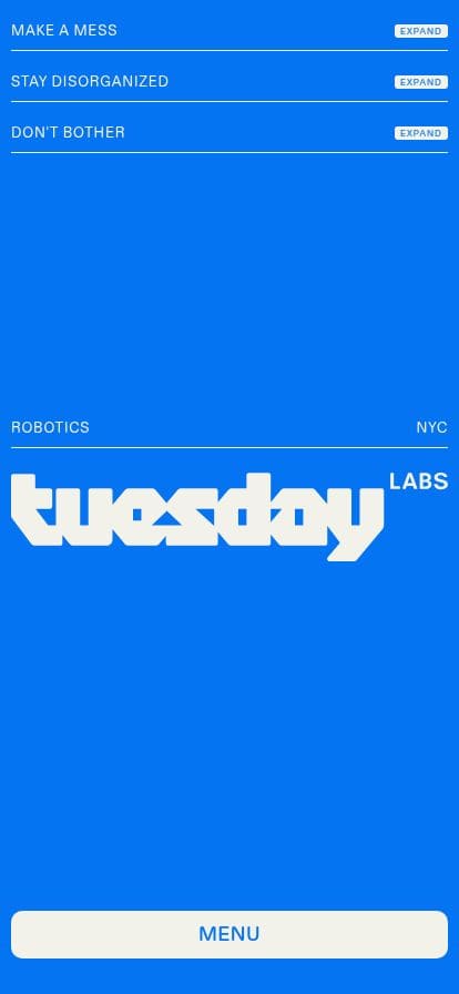 Tuesday Lab スマホ表示