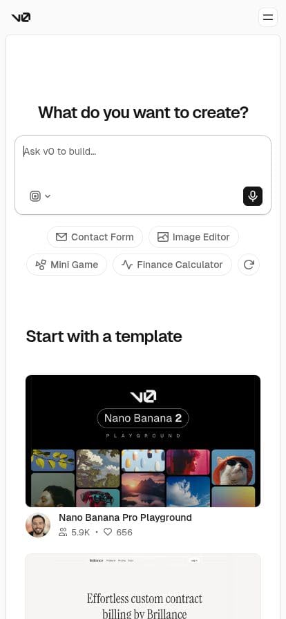 v0 スマホ表示