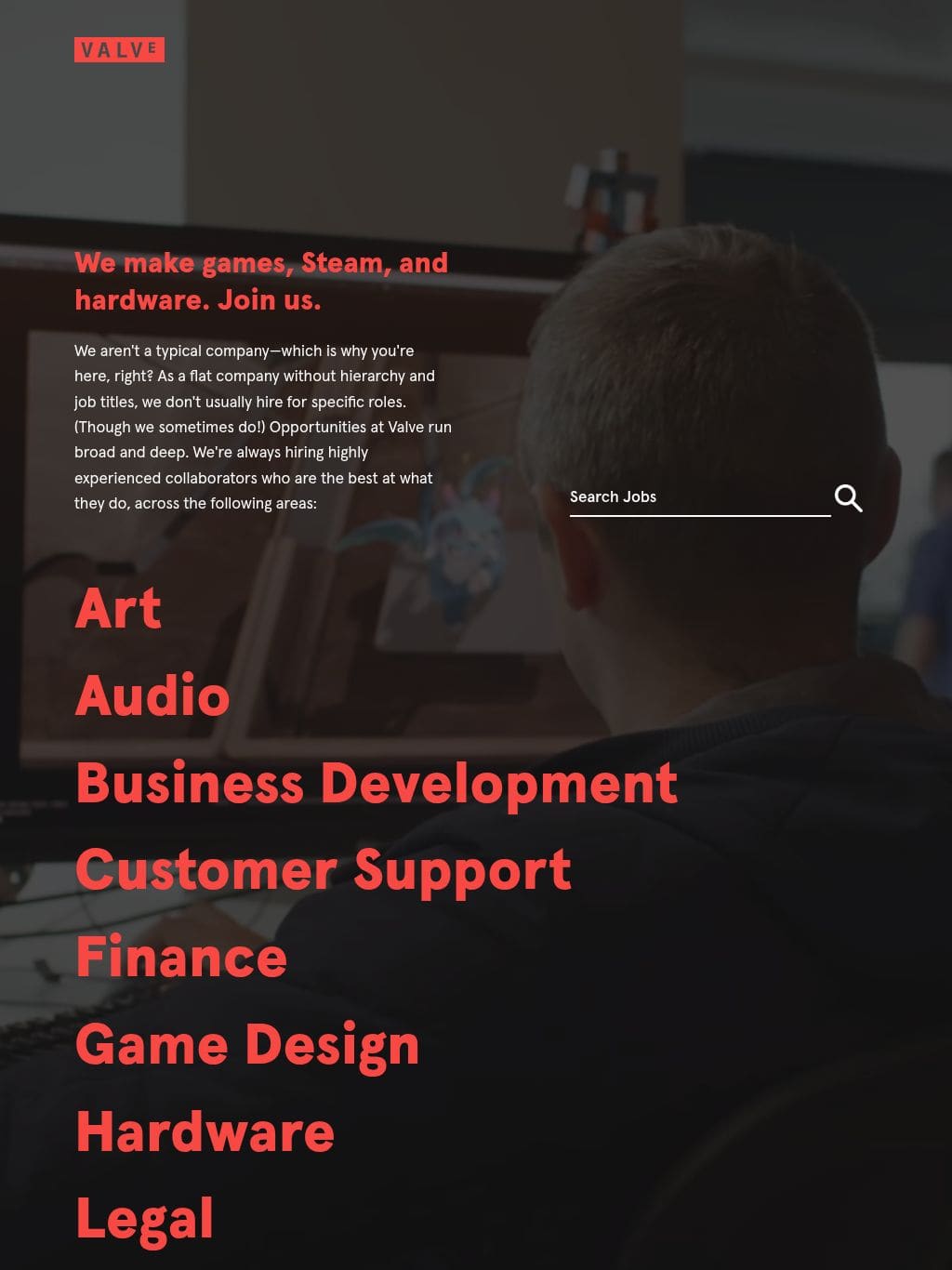 Valve タブレット表示