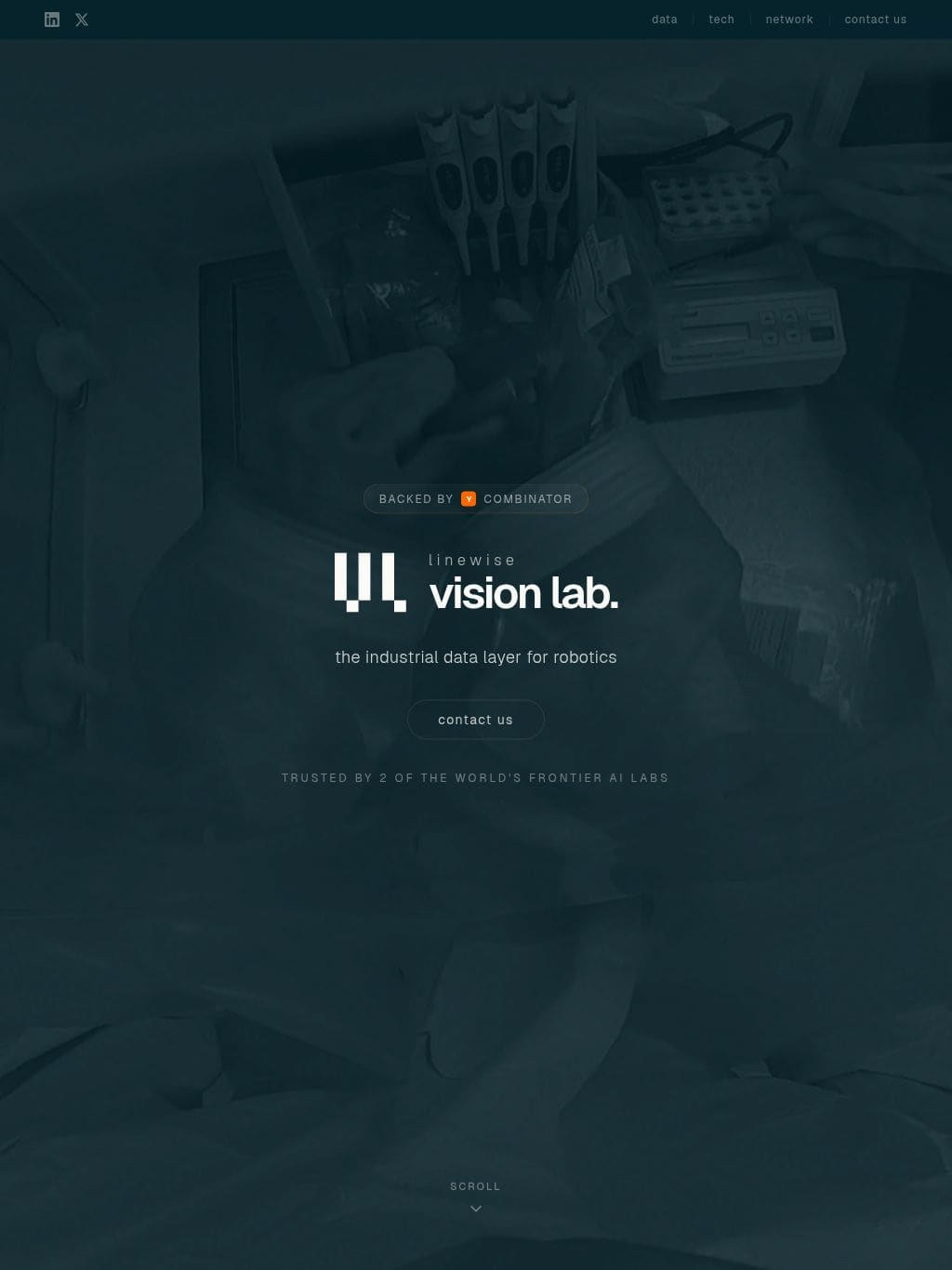 Vision Lab タブレット表示