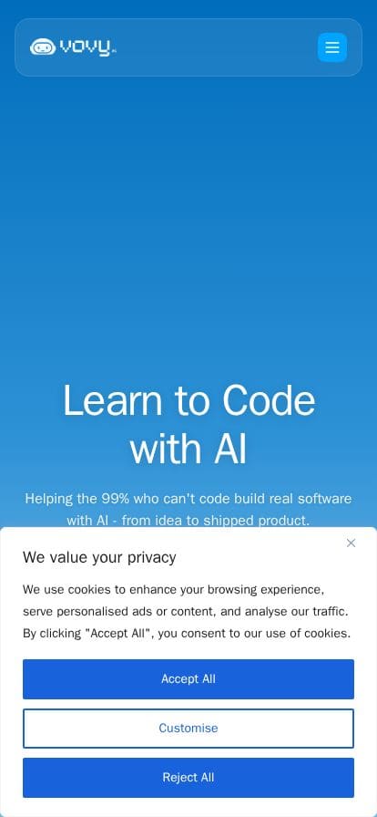 Vovy スマホ表示