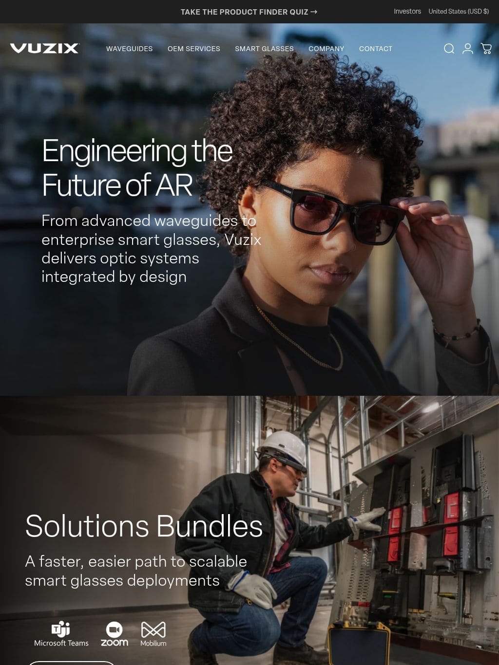 Vuzix タブレット表示