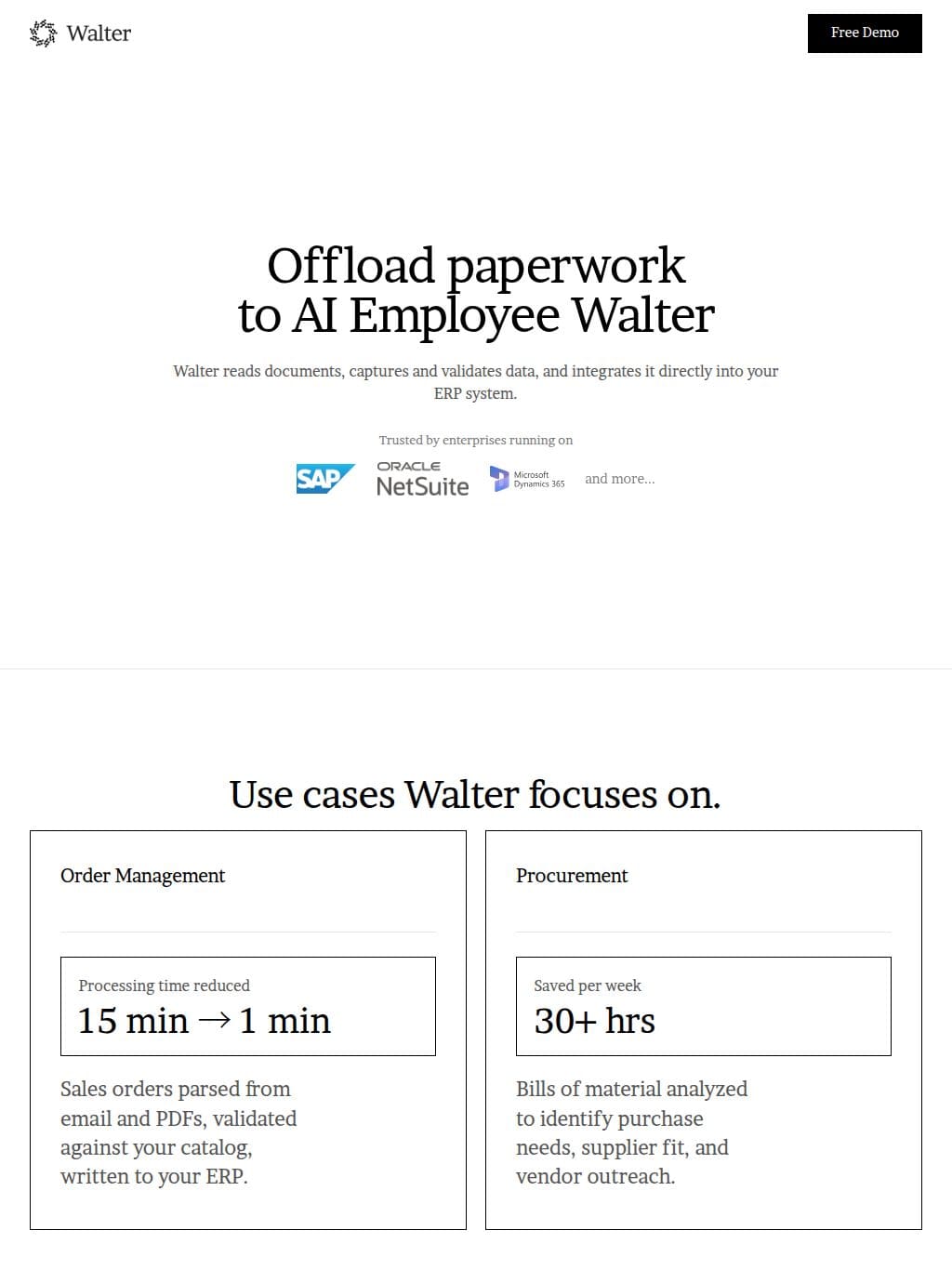 Walter タブレット表示