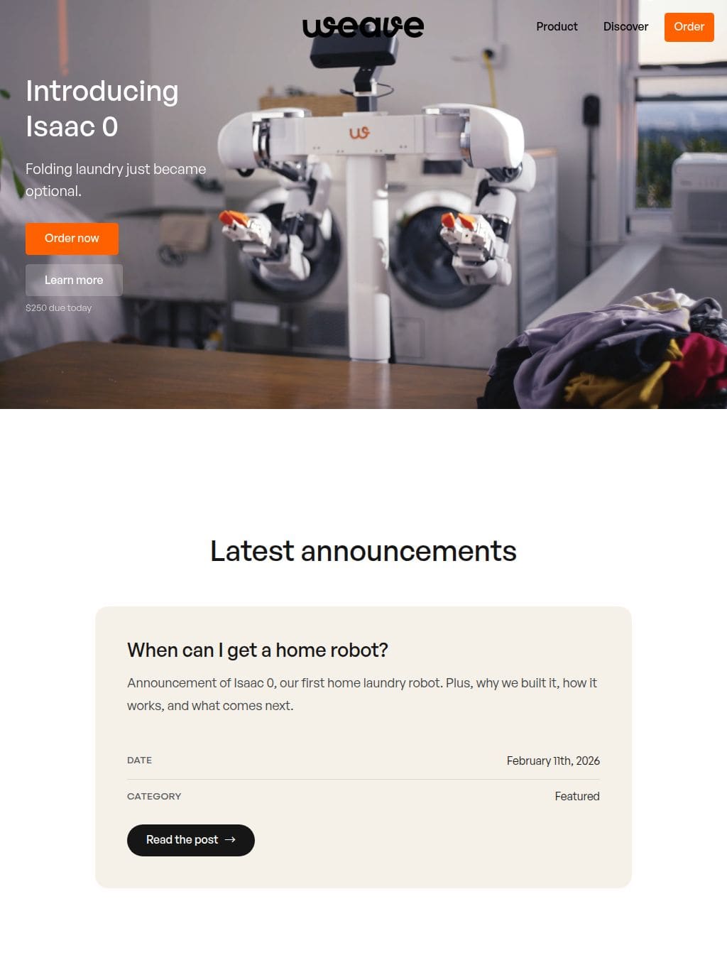 Weave Robotics タブレット表示