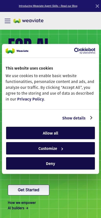 Weaviate スマホ表示