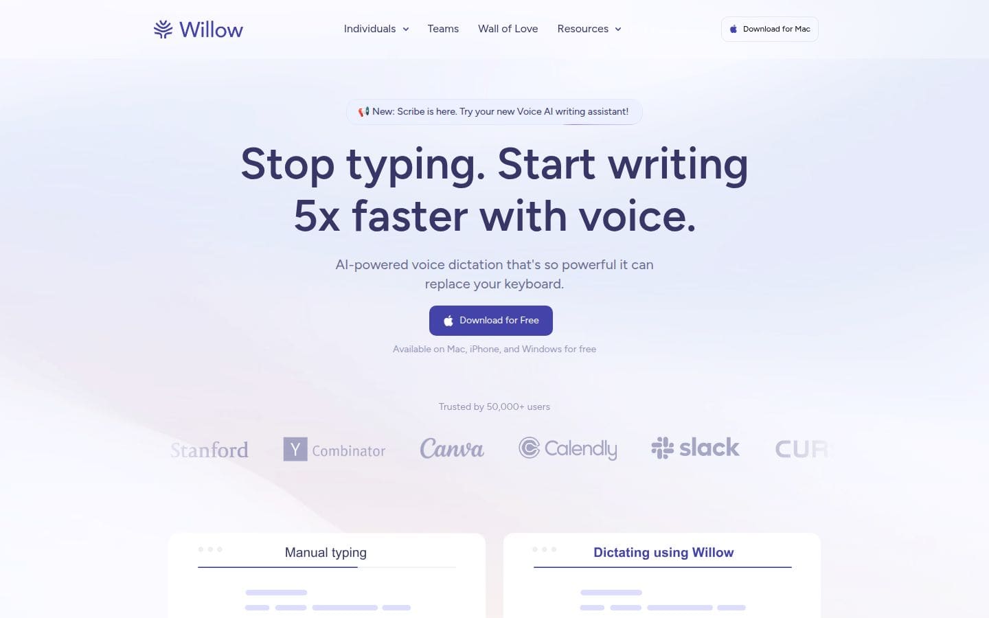 Willow PC表示