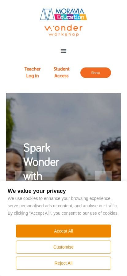 Wonder Workshop スマホ表示