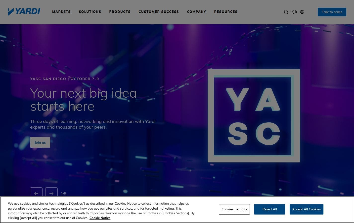 Yardi PC表示