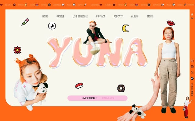 YUNA OFFICIAL SITE