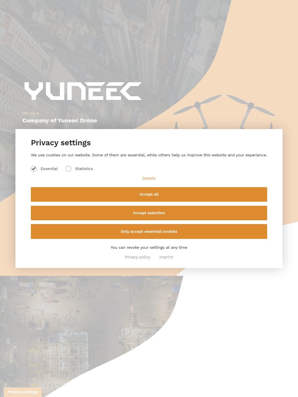 Yuneec タブレット表示